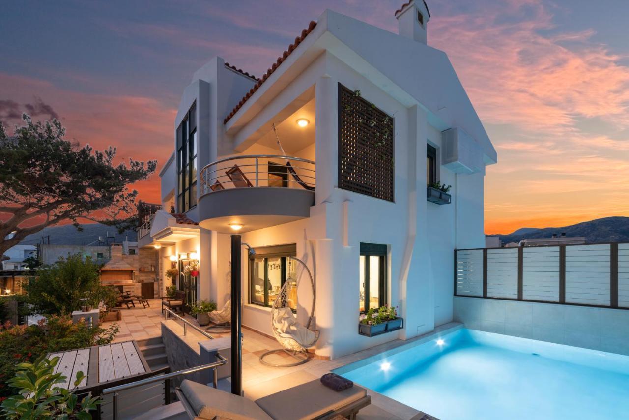 Paradisos Luxury Villas Next To Beach Koutsourás エクステリア 写真