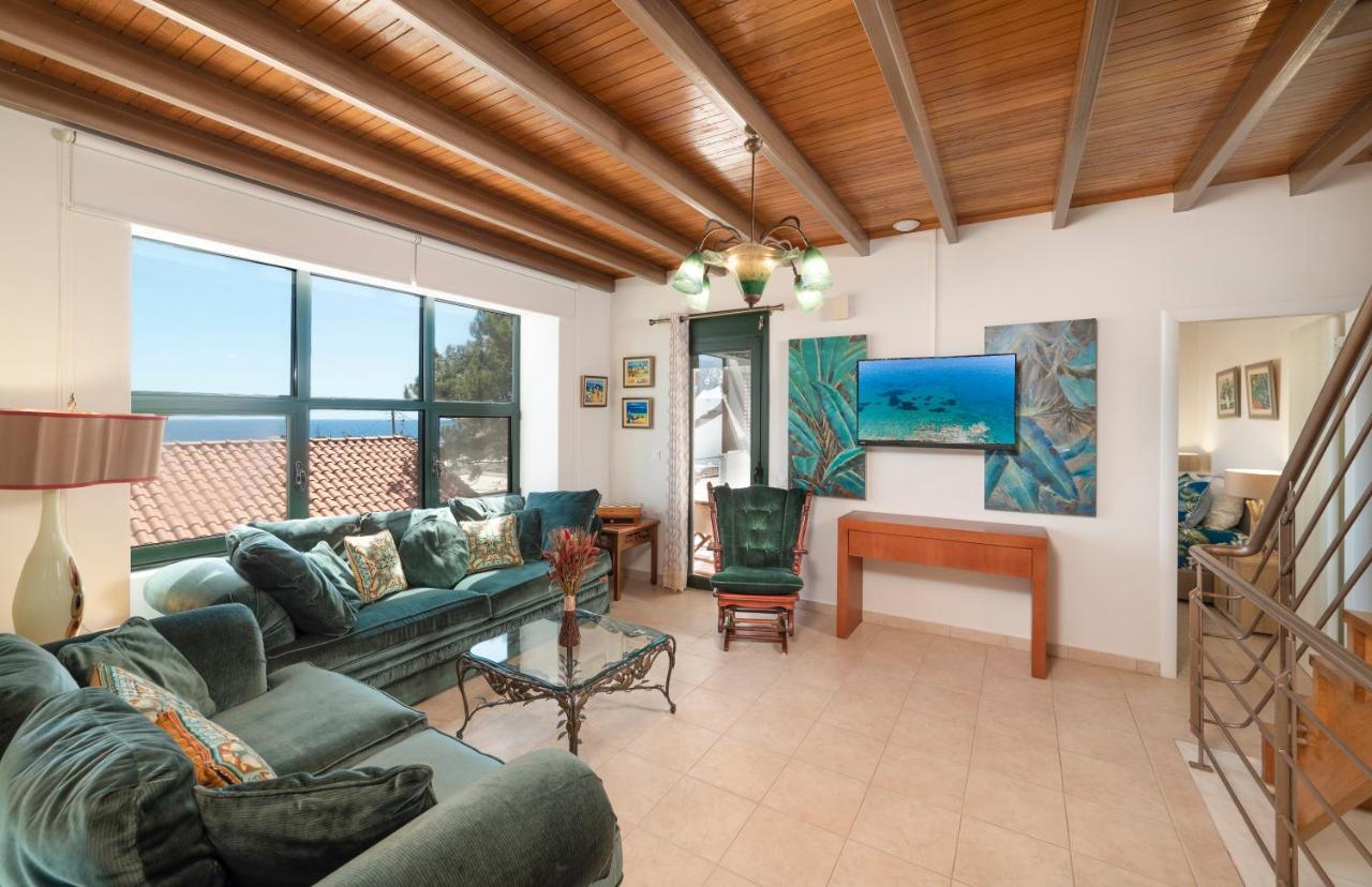 Paradisos Luxury Villas Next To Beach Koutsourás エクステリア 写真