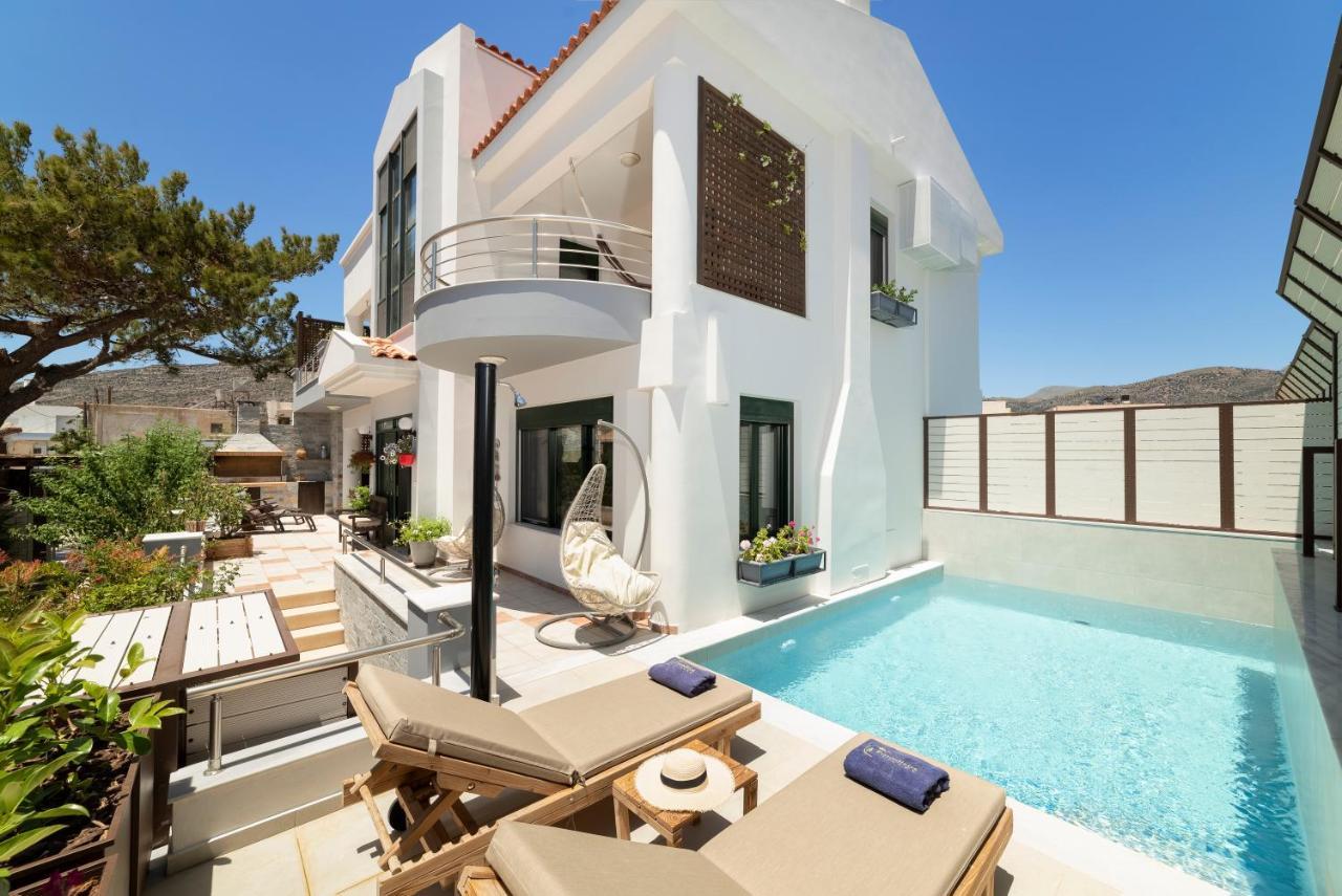Paradisos Luxury Villas Next To Beach Koutsourás エクステリア 写真