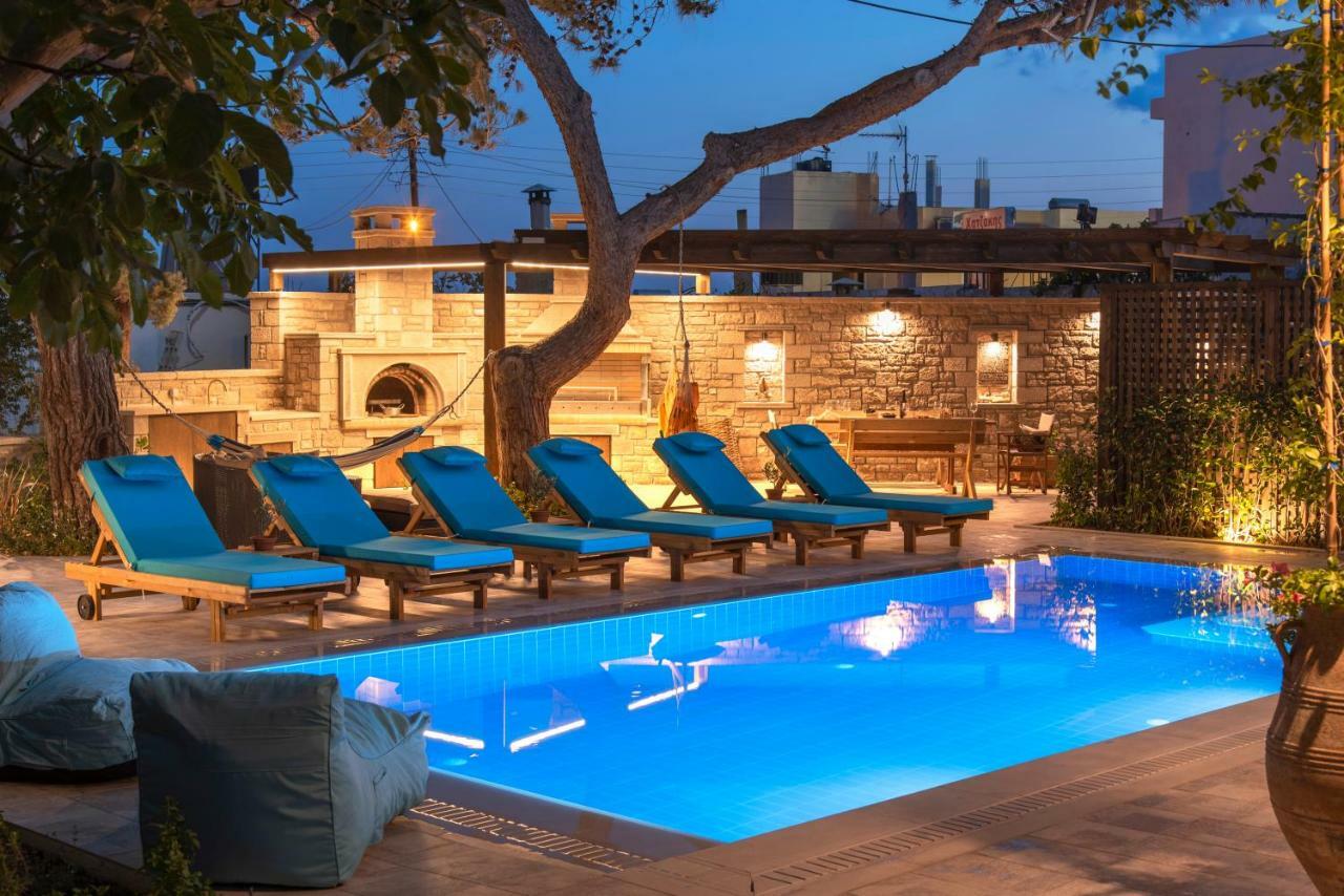 Paradisos Luxury Villas Next To Beach Koutsourás エクステリア 写真