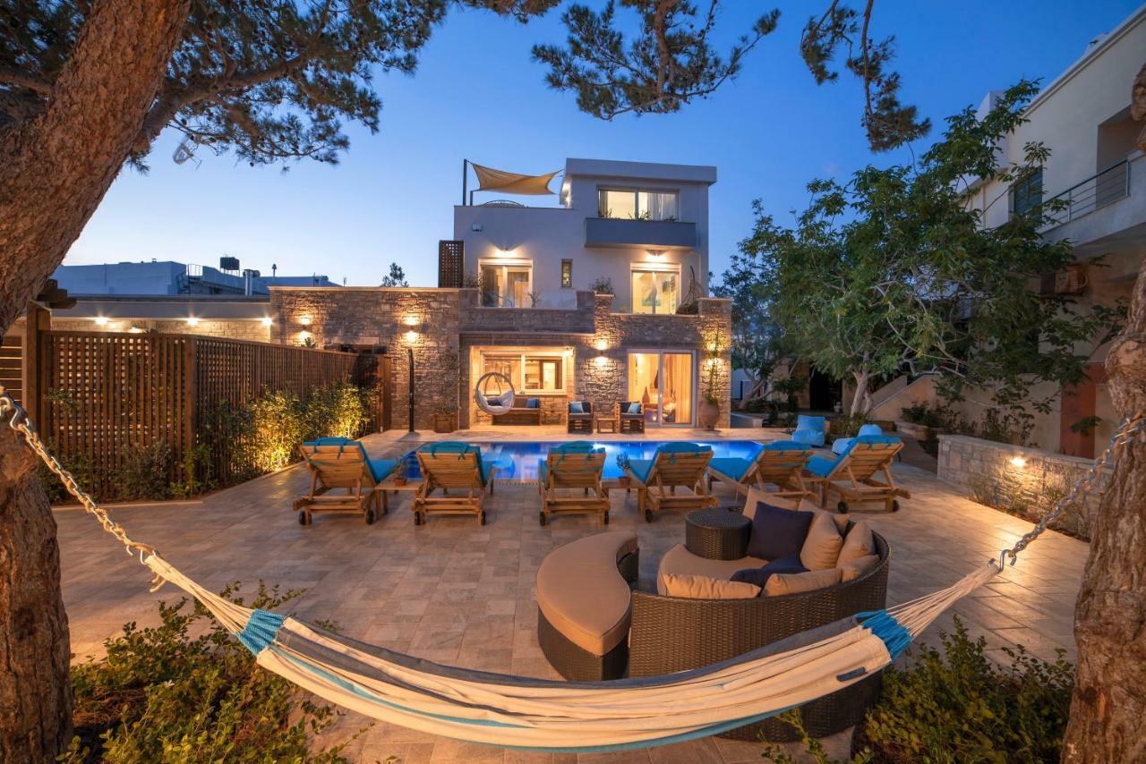 Paradisos Luxury Villas Next To Beach Koutsourás エクステリア 写真