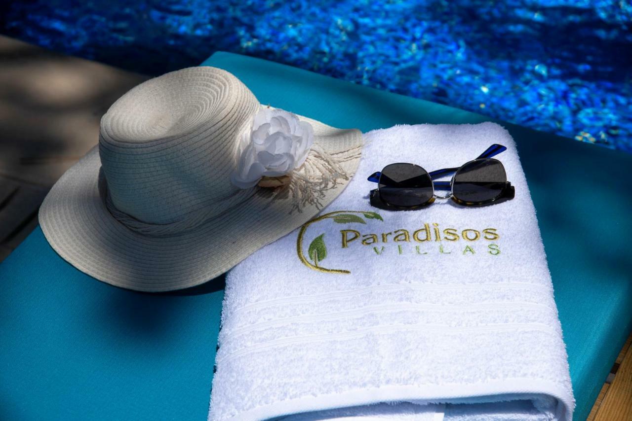 Paradisos Luxury Villas Next To Beach Koutsourás エクステリア 写真